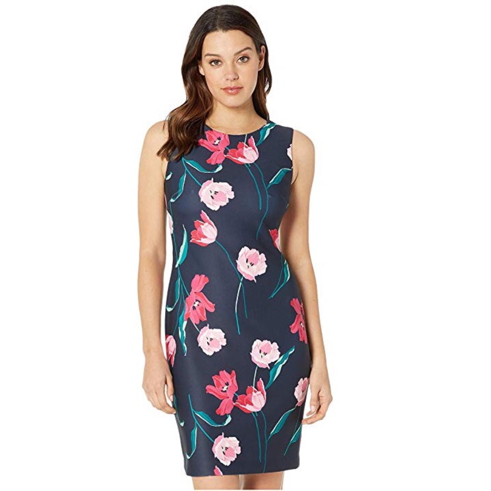 Tommy Hilfiger Tulip Scuba Sheath Dress